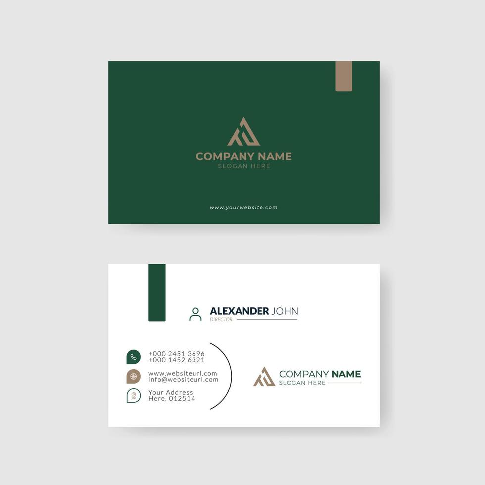 business card template vector