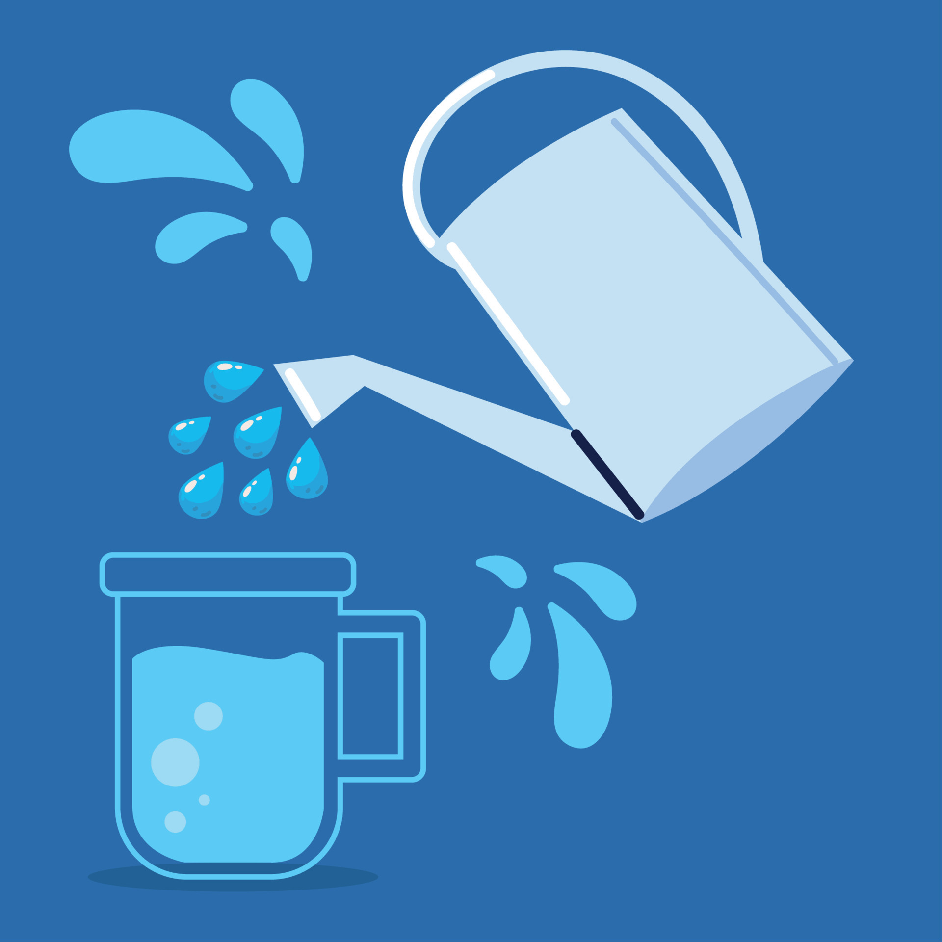 watering can pouring water 11128027 Vector Art at Vecteezy