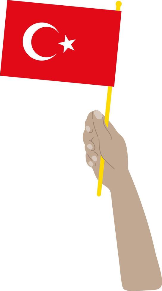 Turkish Flag vector hand drawn,Turkish Lira vector hand drawn