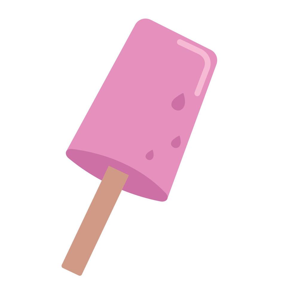 ice cream in stick vector