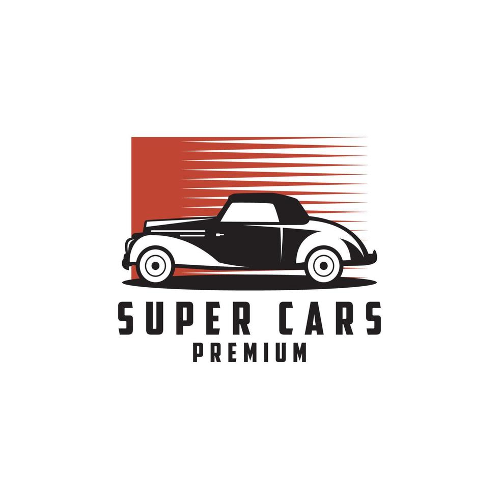 diseño de logotipo de super coche pro vector