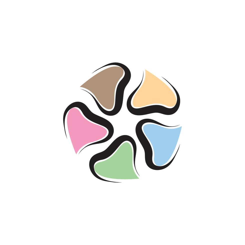 Beauty plumeria icon flowers design illustration Template vector