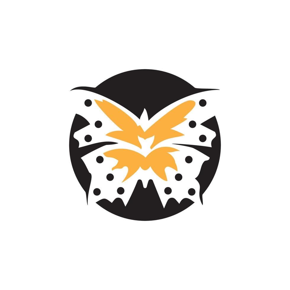 diseño de icono de vector de plantilla de logotipo de mariposa de belleza