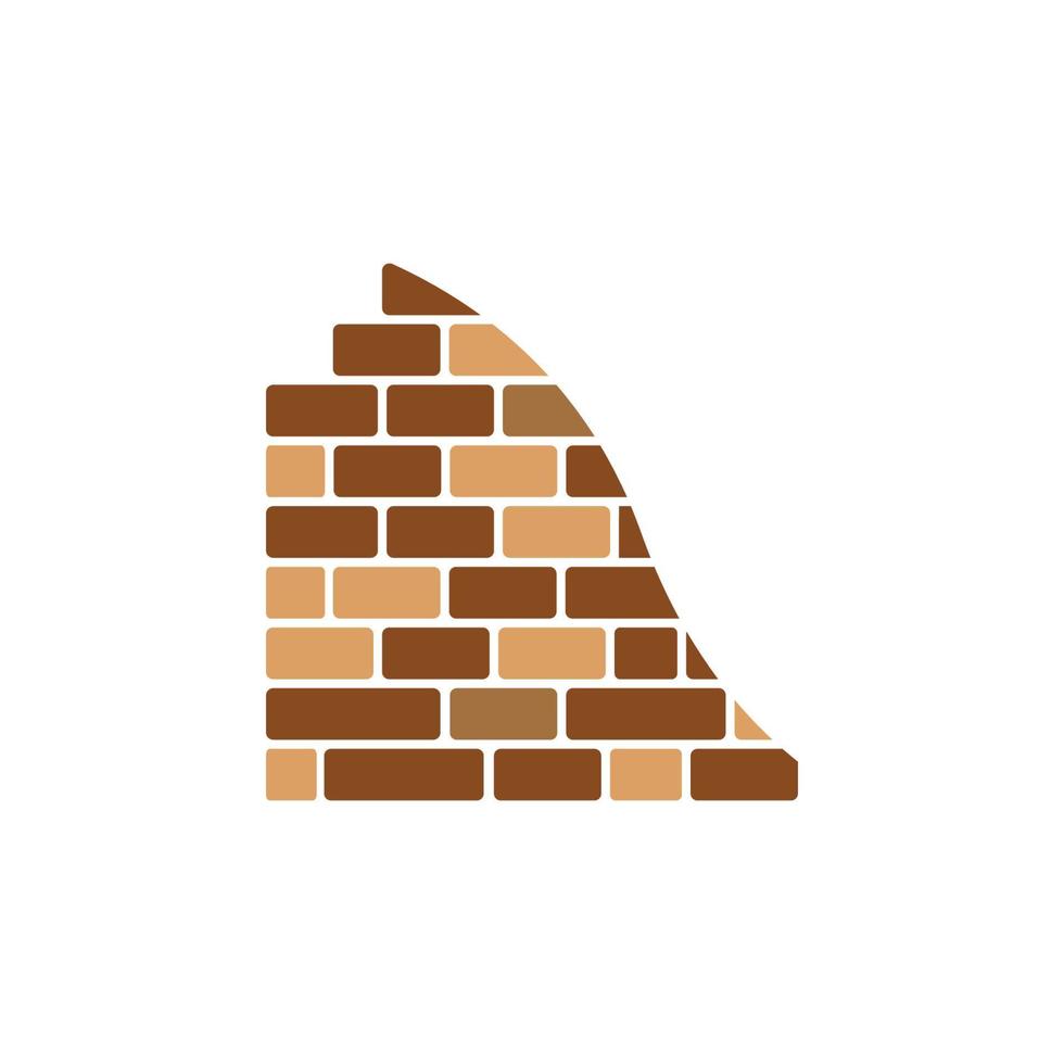 Brick wall icon vector illustration design