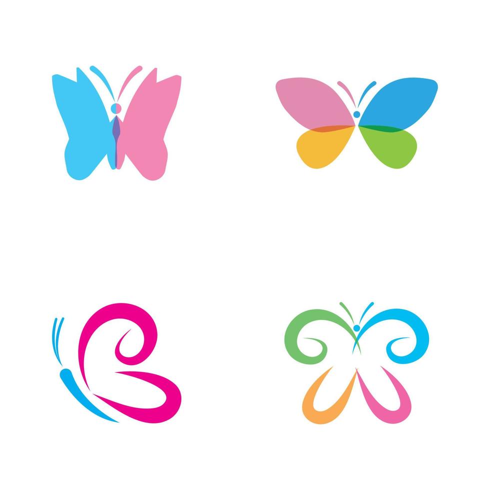 Beauty Butterfly Logo Template Vector icon design