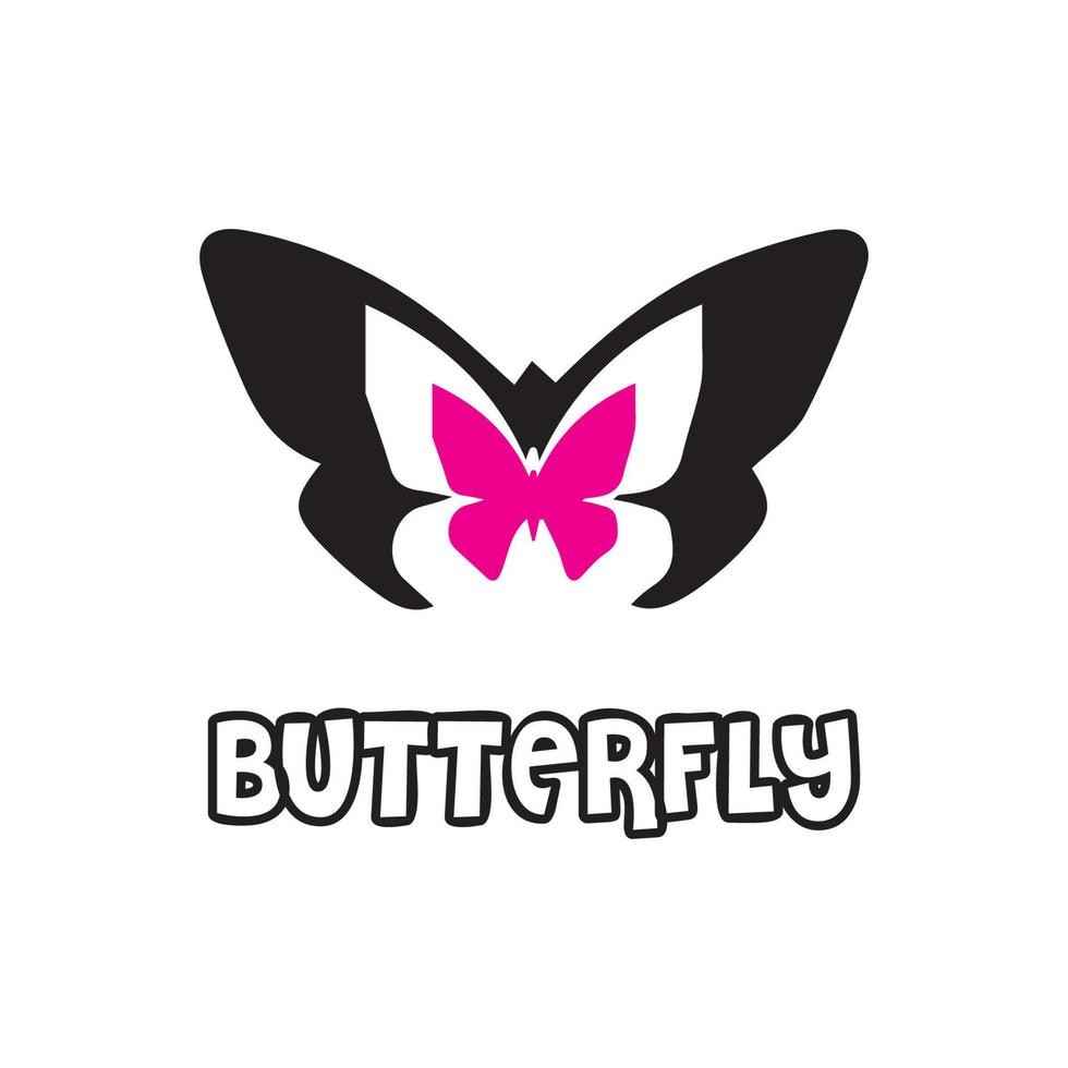diseño de icono de vector de plantilla de logotipo de mariposa de belleza