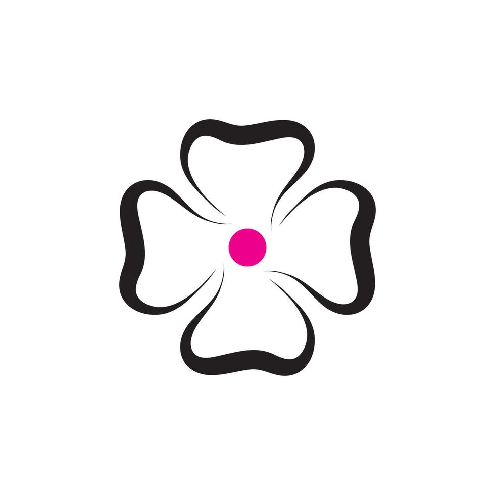 Beauty plumeria icon flowers design illustration Template vector