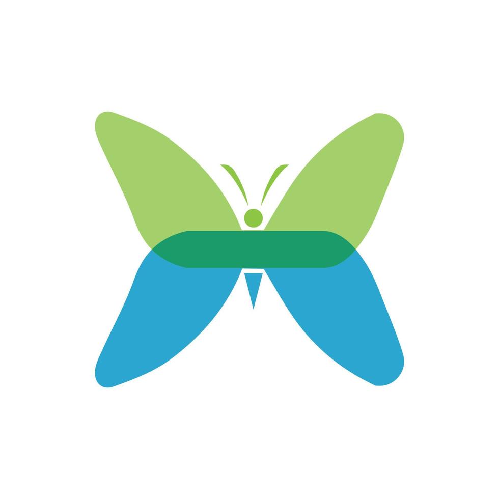 diseño de icono de vector de plantilla de logotipo de mariposa de belleza