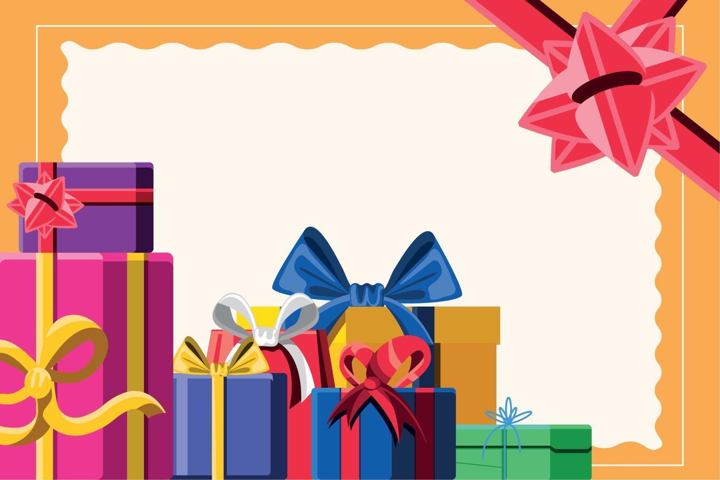 gift present greeting card vector