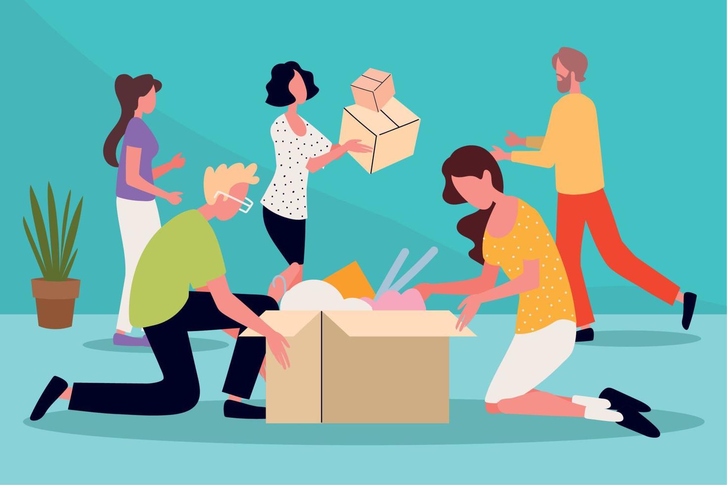 volunteers social support vector
