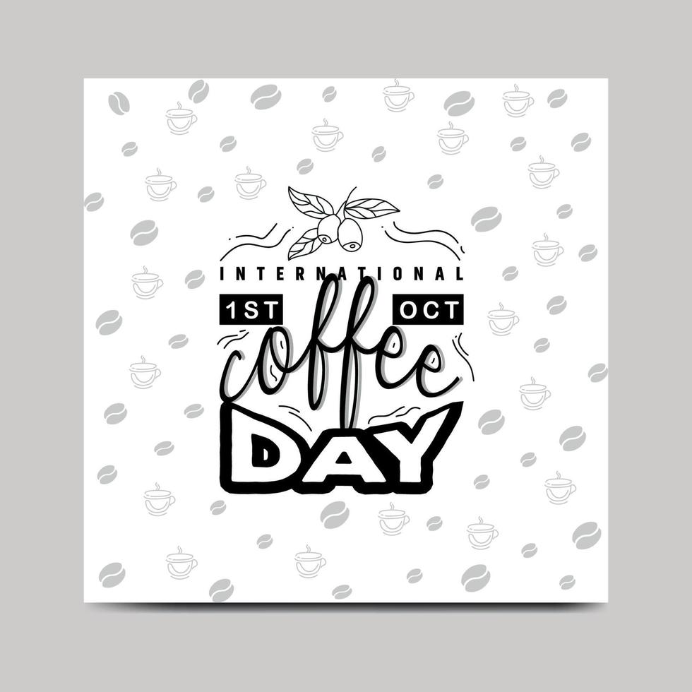 International coffee day vector