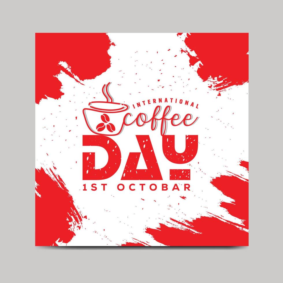 International coffee day vector