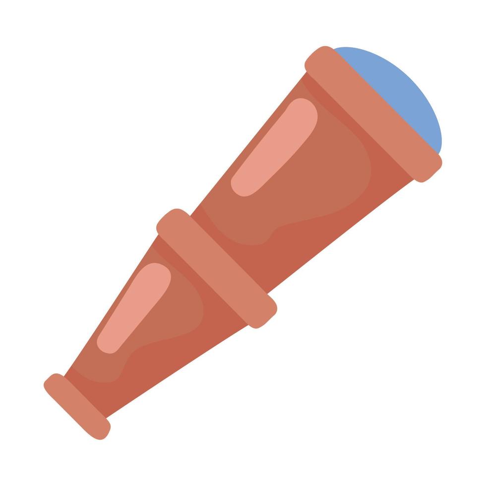 telescope cartoon icon vector