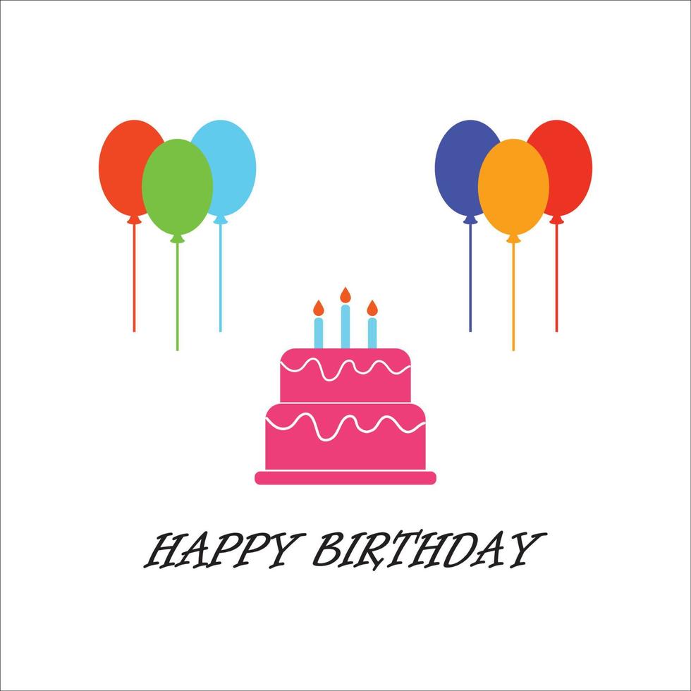 birthday greeting images. This image can be used for making logos, posters, and more vector