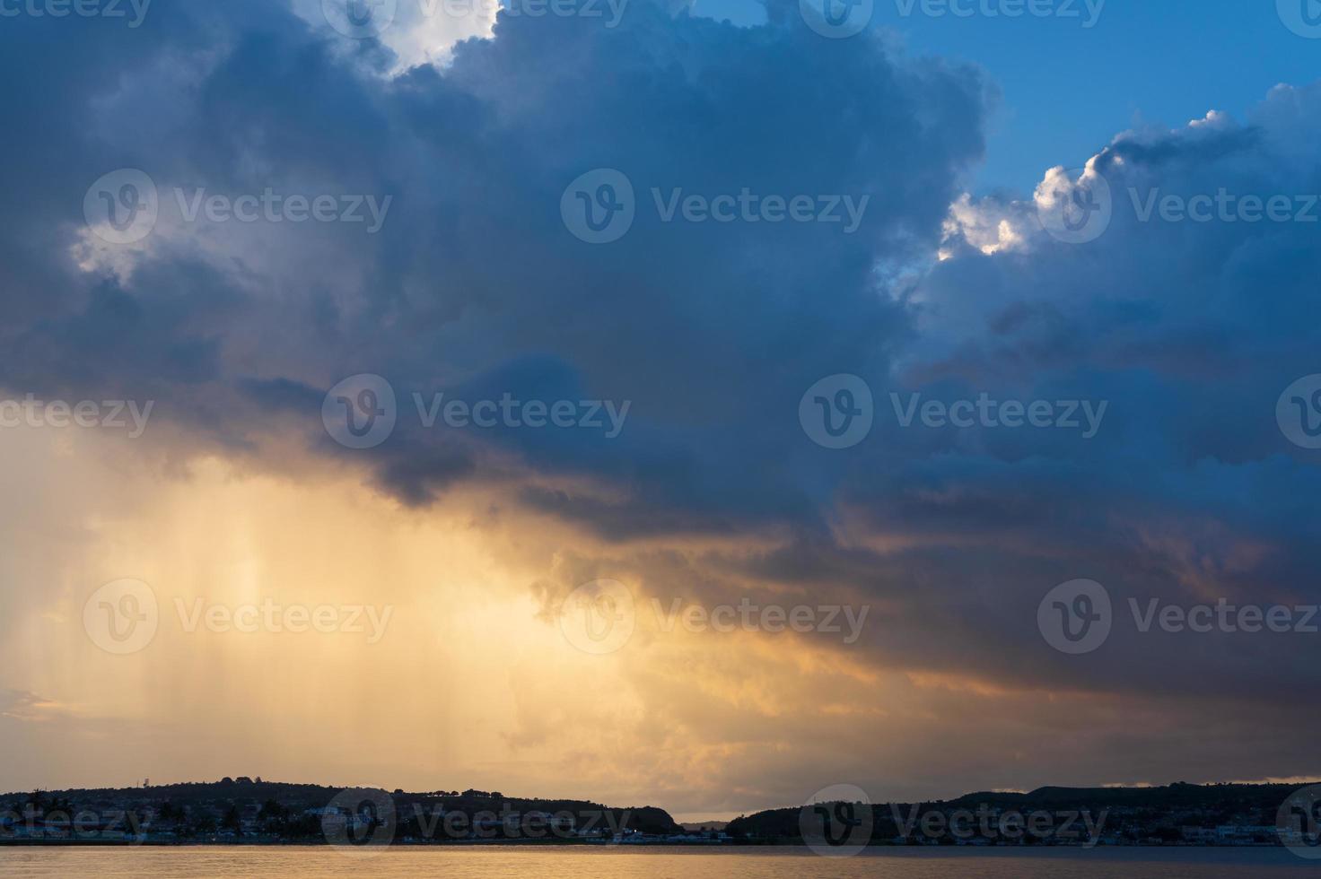 Sunset In the Matanzas bay. photo