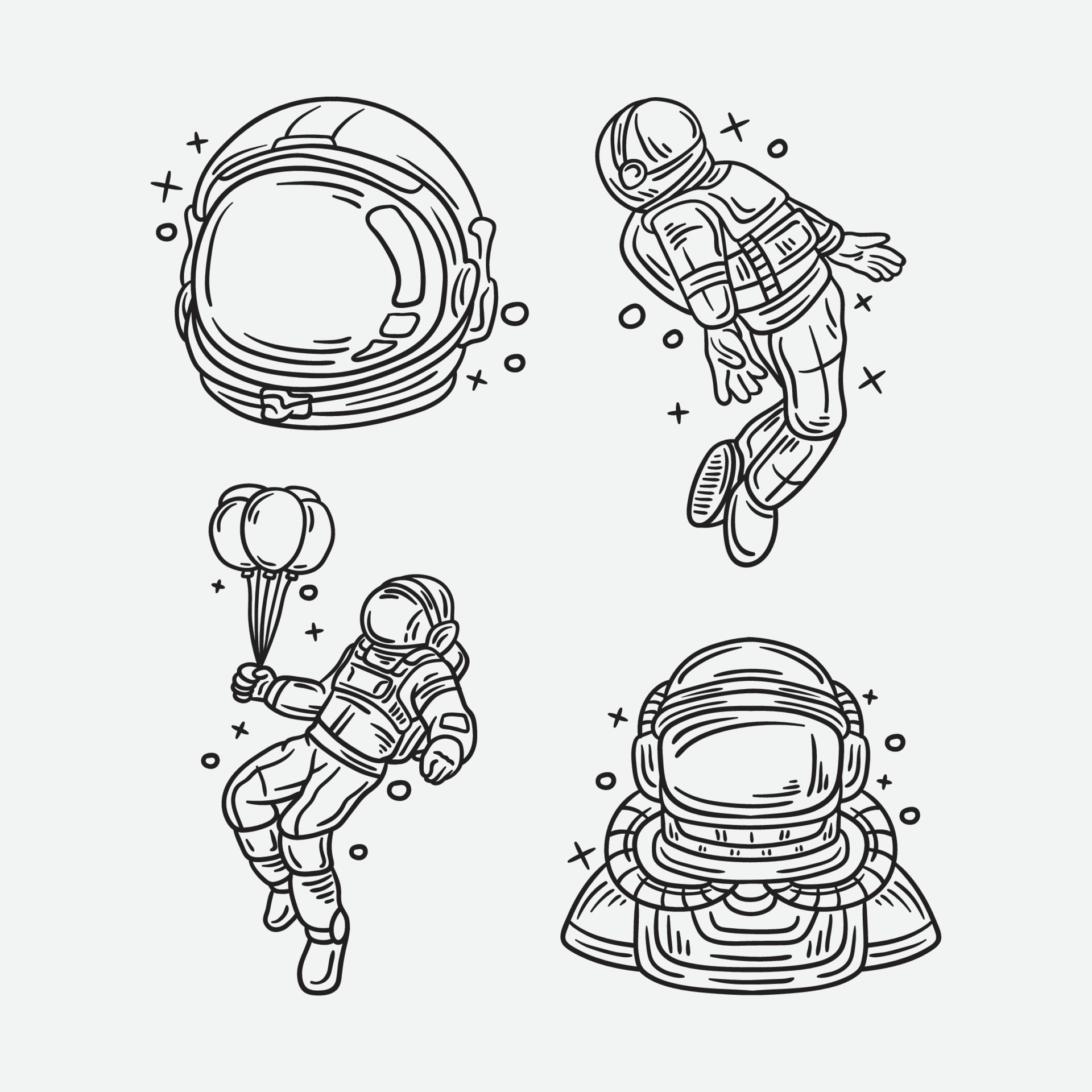Premium Vector  Handdrawing vector illustration retro alien space tattoo