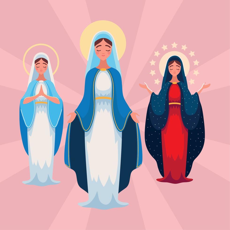 set Assumption of virgin Mary vector
