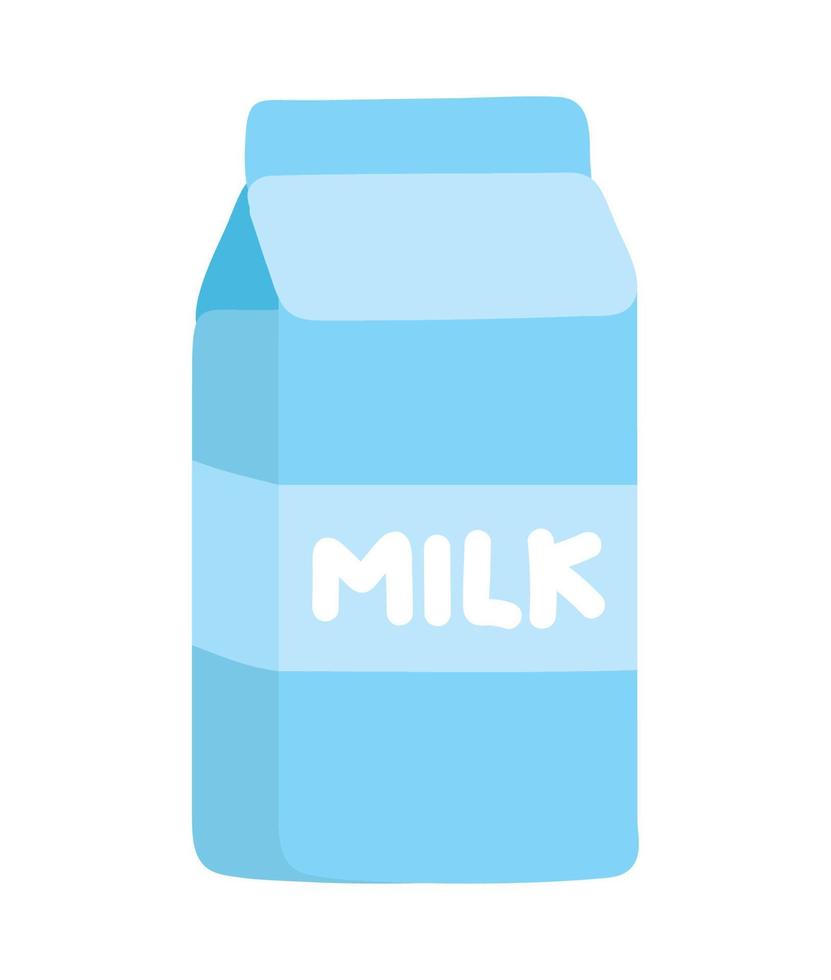 icono de caja de leche vector