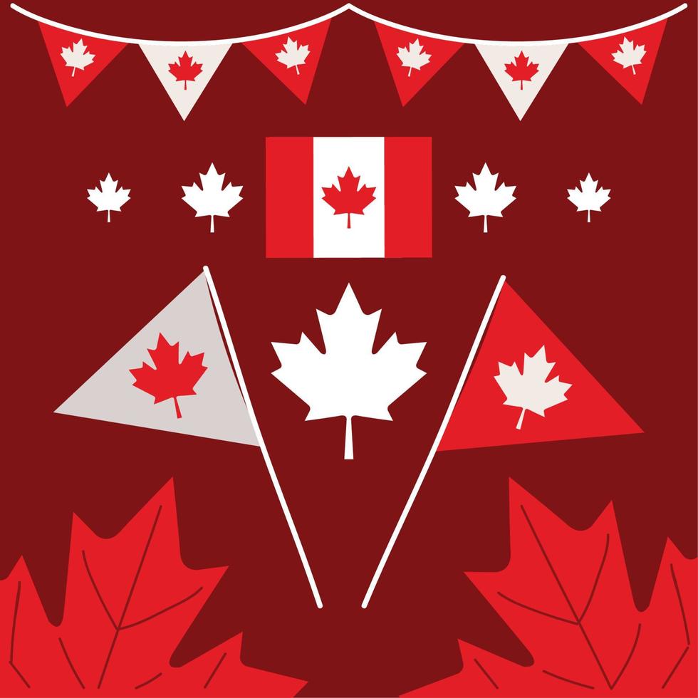 canada day patriotic vector