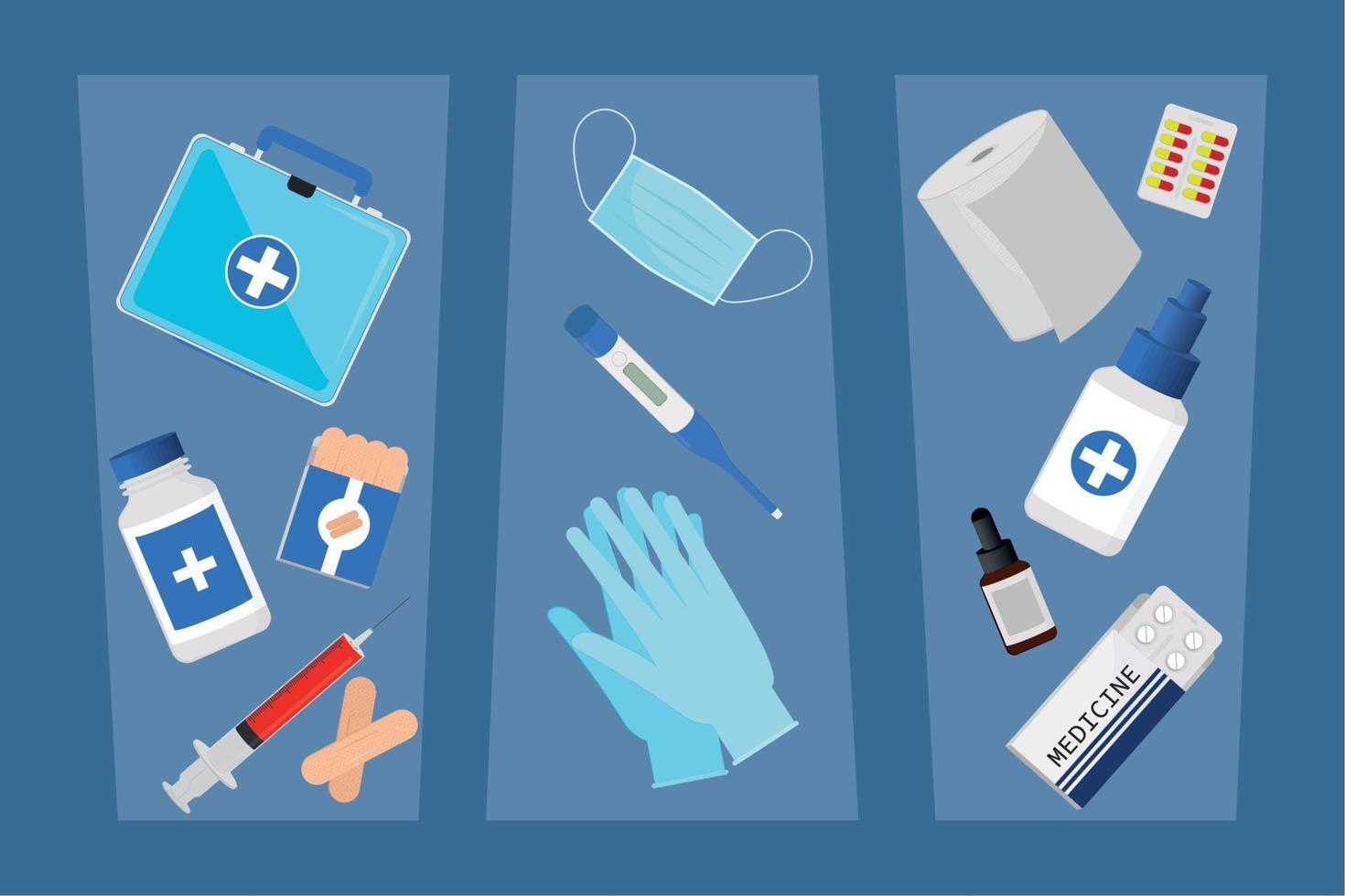 first aid kit, banner vector