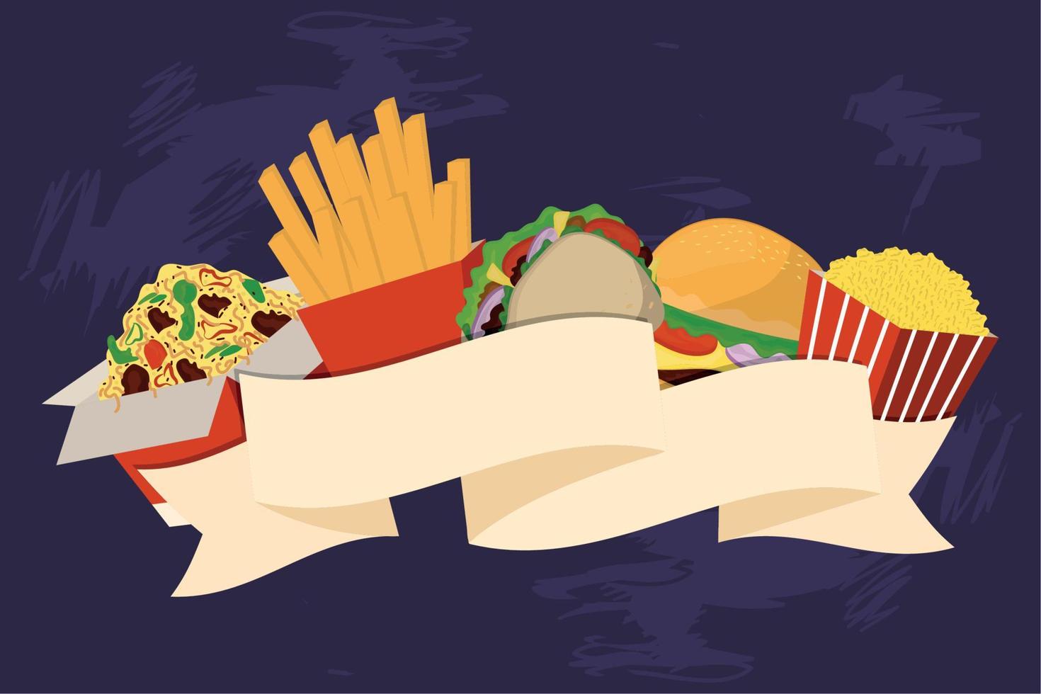 fast food concept vector