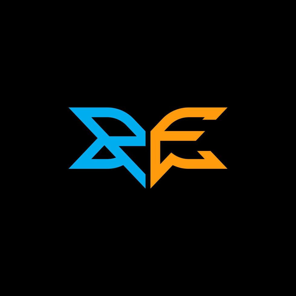 PE letter logo creative design with vector graphic, PE simple and modern logo.