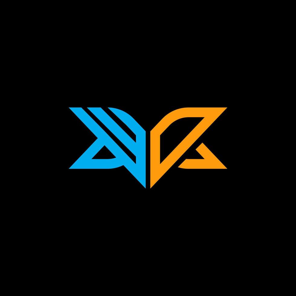 diseño creativo del logotipo de la letra wd con gráfico vectorial, logotipo simple y moderno de wd. vector