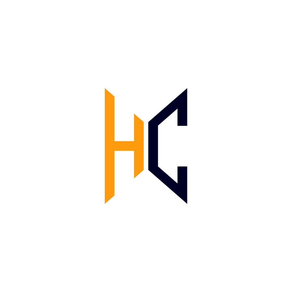 HC letter logo creative design with vector graphic, HC simple and modern logo.