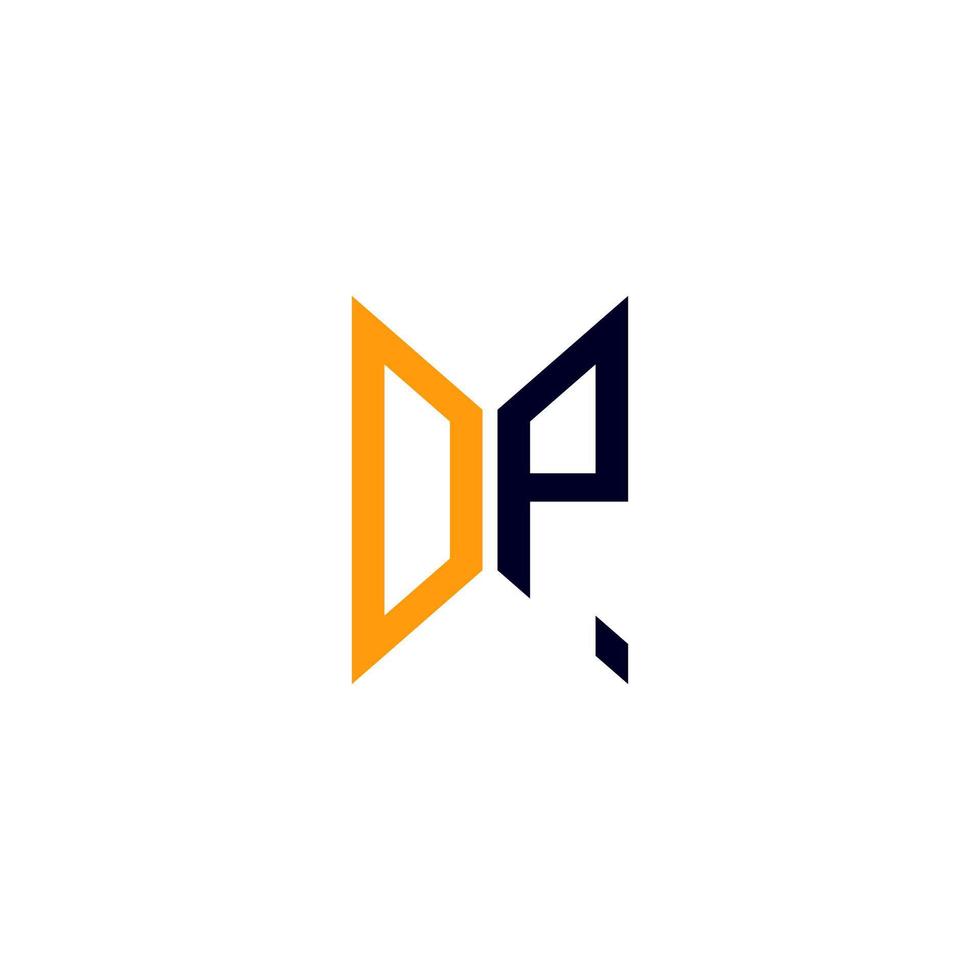 diseño creativo del logotipo de la letra dp con gráfico vectorial, logotipo simple y moderno de dp. vector