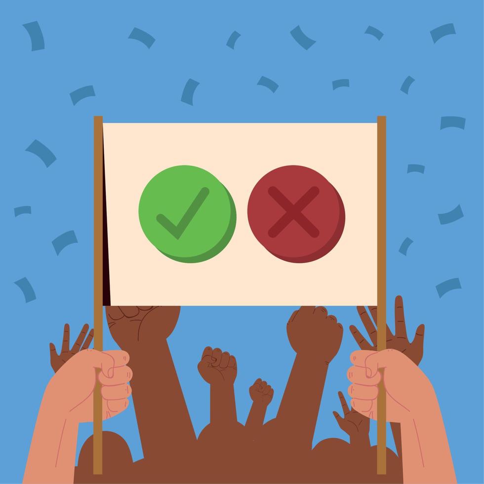 democracy campaign people vector