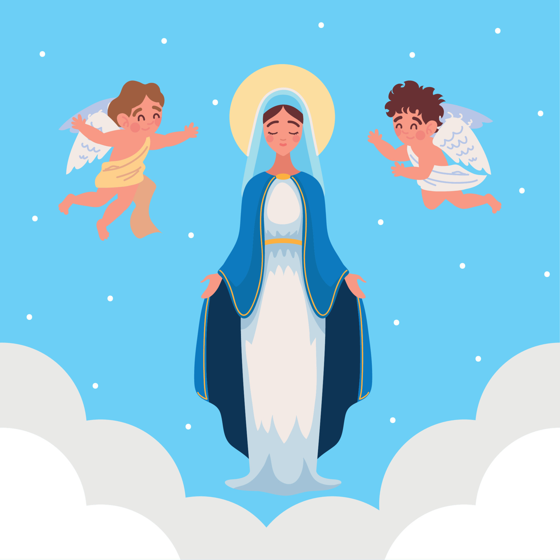 The Assumption of Mary 11130998 Vector Art at Vecteezy