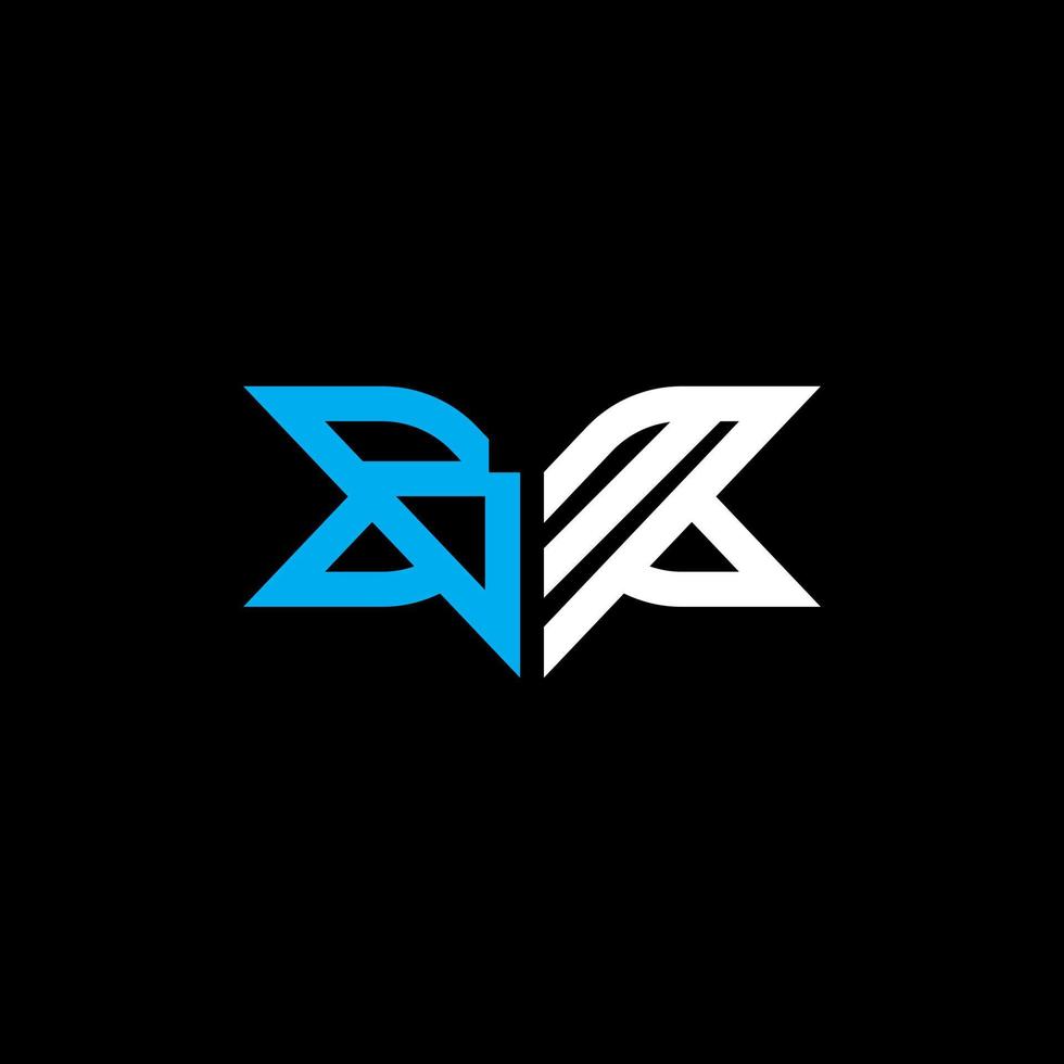 BM letter logo creative design with vector graphic, BM simple and modern logo.