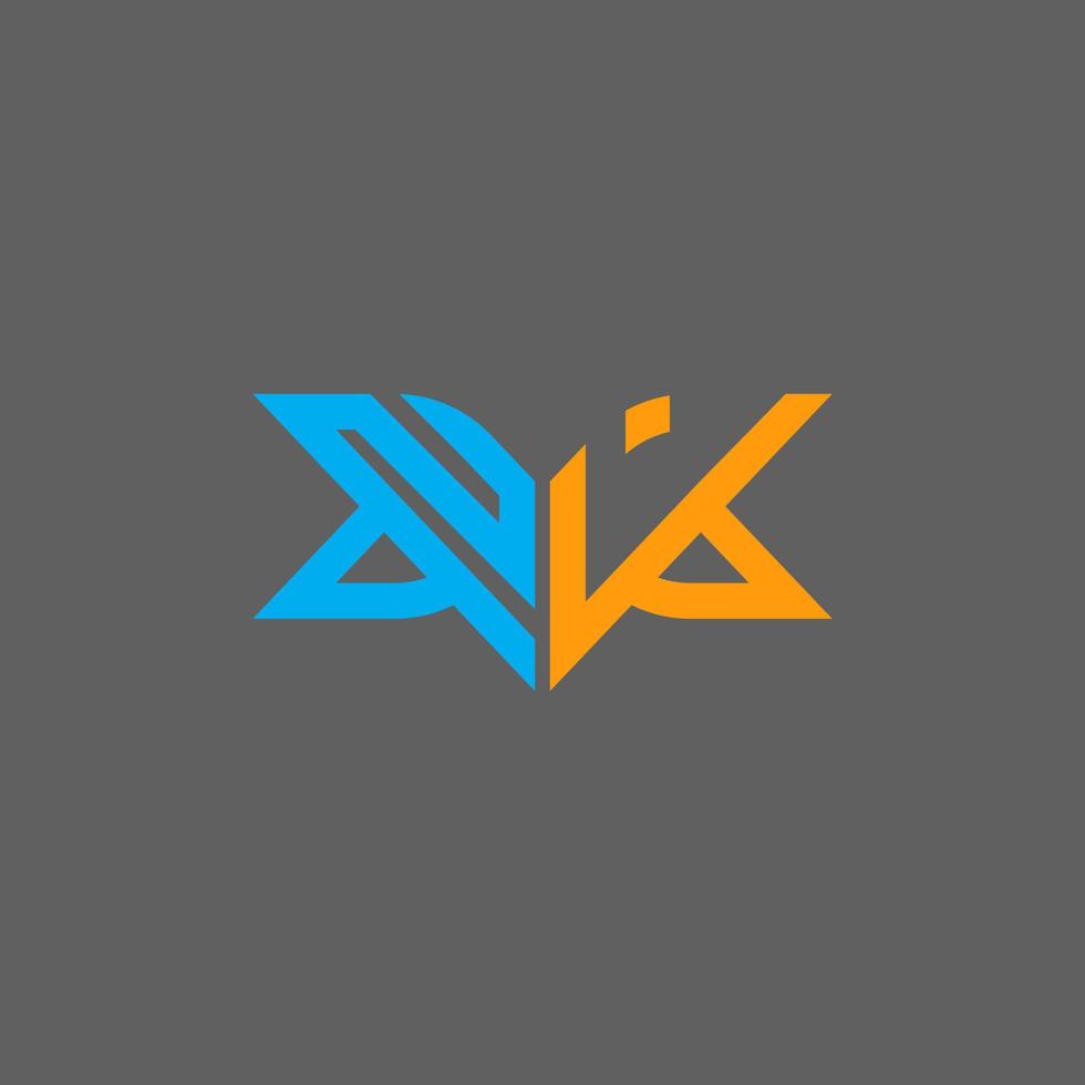 Diseño creativo del logotipo de la letra nj con gráfico vectorial, logotipo simple y moderno de nj. vector