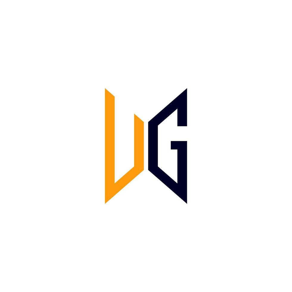 UG letter logo creative design with vector graphic, UG simple and modern logo.