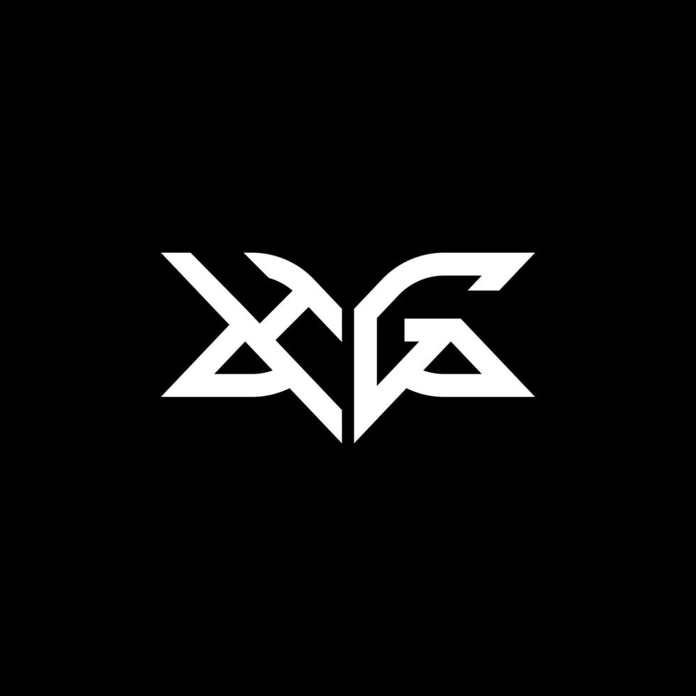 diseño creativo del logotipo de la letra hg con gráfico vectorial, logotipo simple y moderno de hg. vector