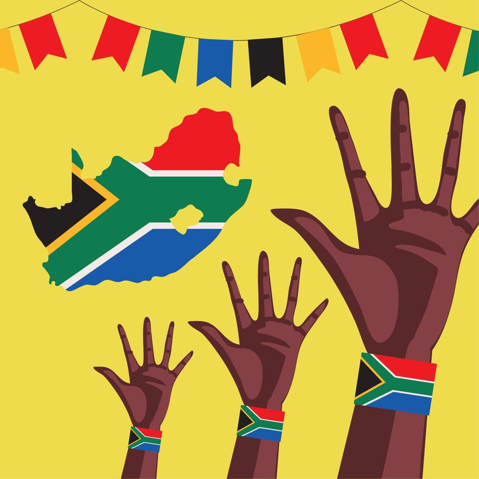 south africa heritage day event vector