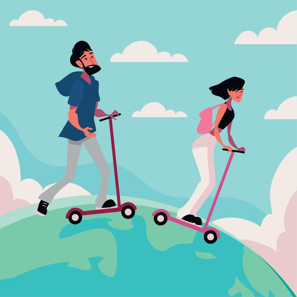 world car free day, theme vector