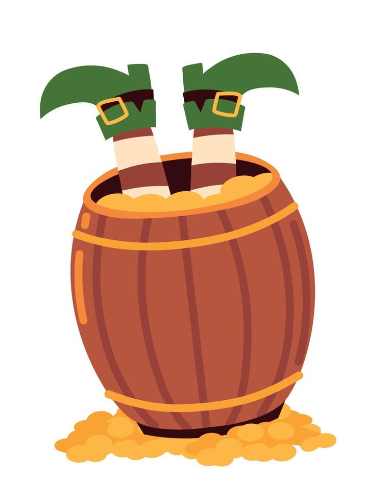 st patricks day barrel vector