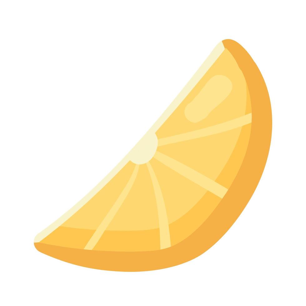 rodaja de naranja icono vector