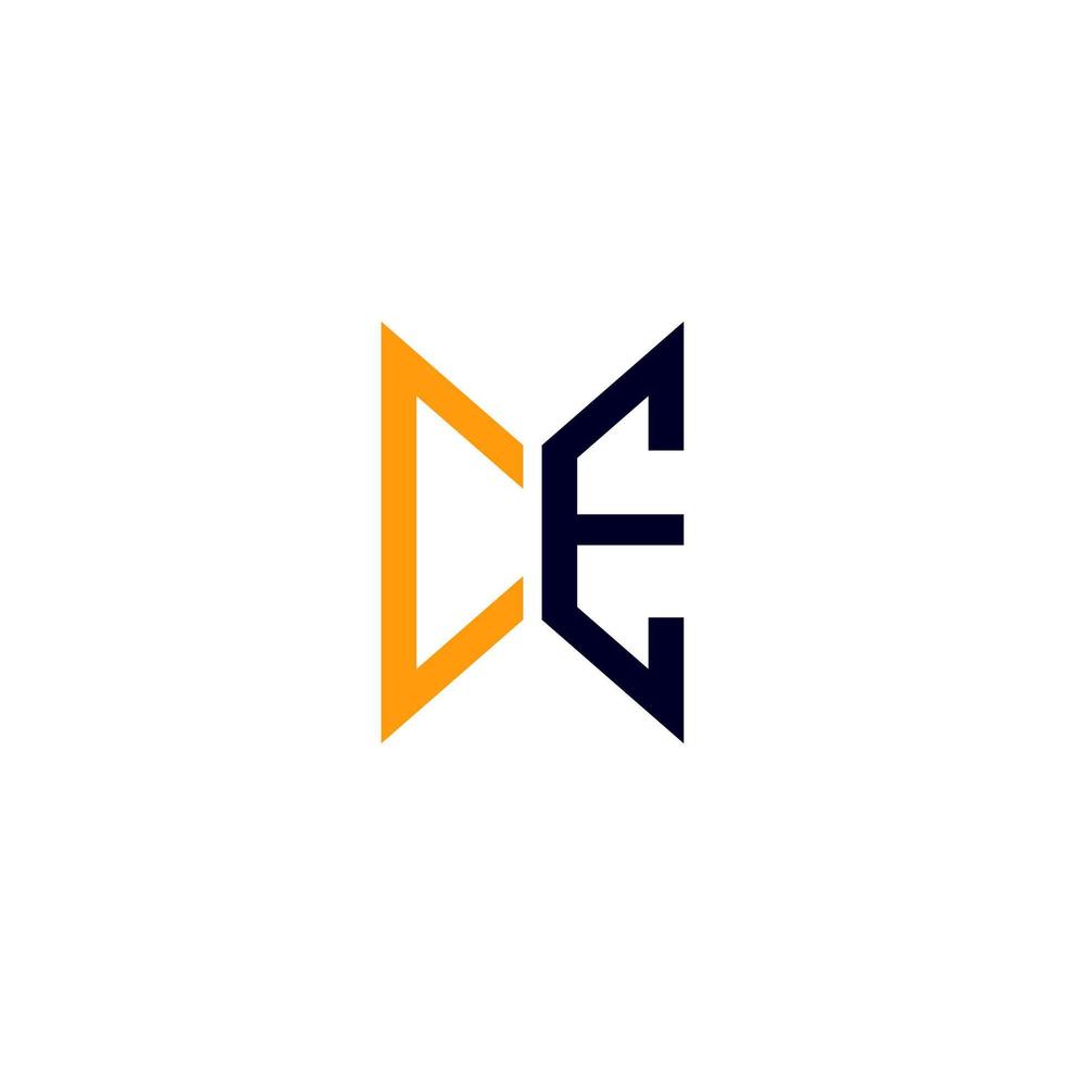diseño creativo del logotipo de la letra ce con gráfico vectorial, logotipo ce simple y moderno. vector