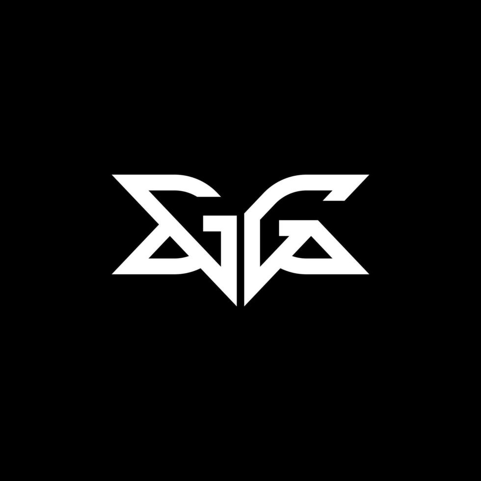 GG letter logo creative design with vector graphic, GG simple and modern logo.