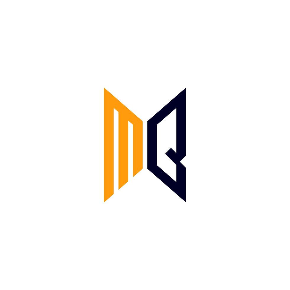 Diseño creativo del logotipo de la letra mq con gráfico vectorial, logotipo mq simple y moderno. vector