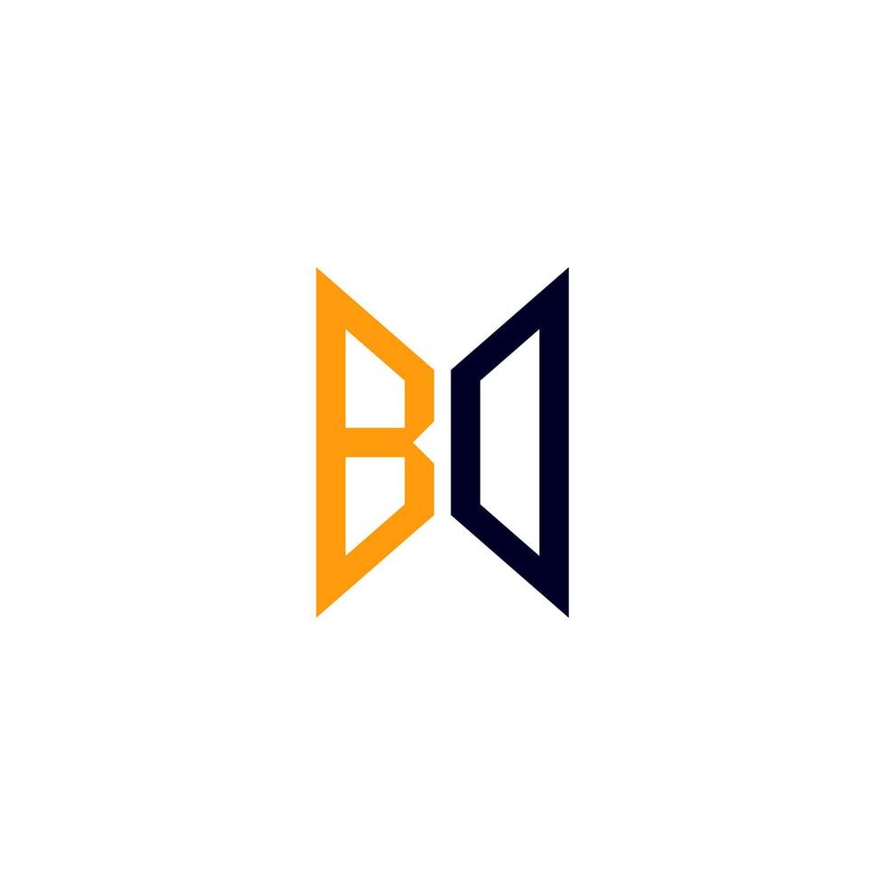 diseño creativo del logotipo de la letra bd con gráfico vectorial, logotipo bd simple y moderno. vector