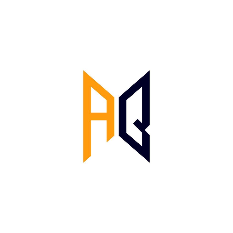 diseño creativo del logotipo de la letra aq con gráfico vectorial, logotipo aq simple y moderno. vector