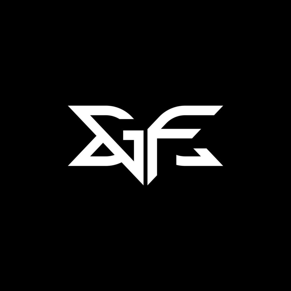 GF letter logo creative design with vector graphic, GF simple and modern logo.