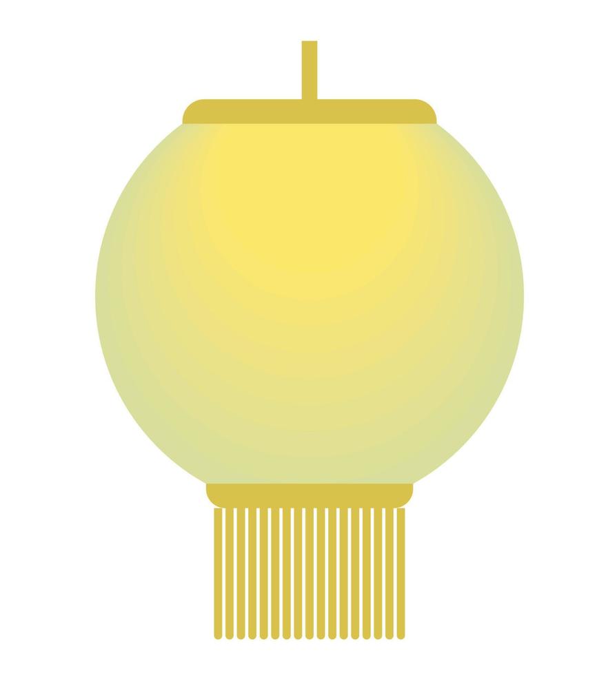 asian lantern icon vector