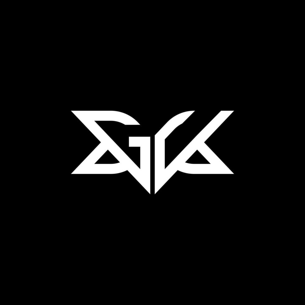 GU letter logo creative design with vector graphic, GU simple and modern logo.