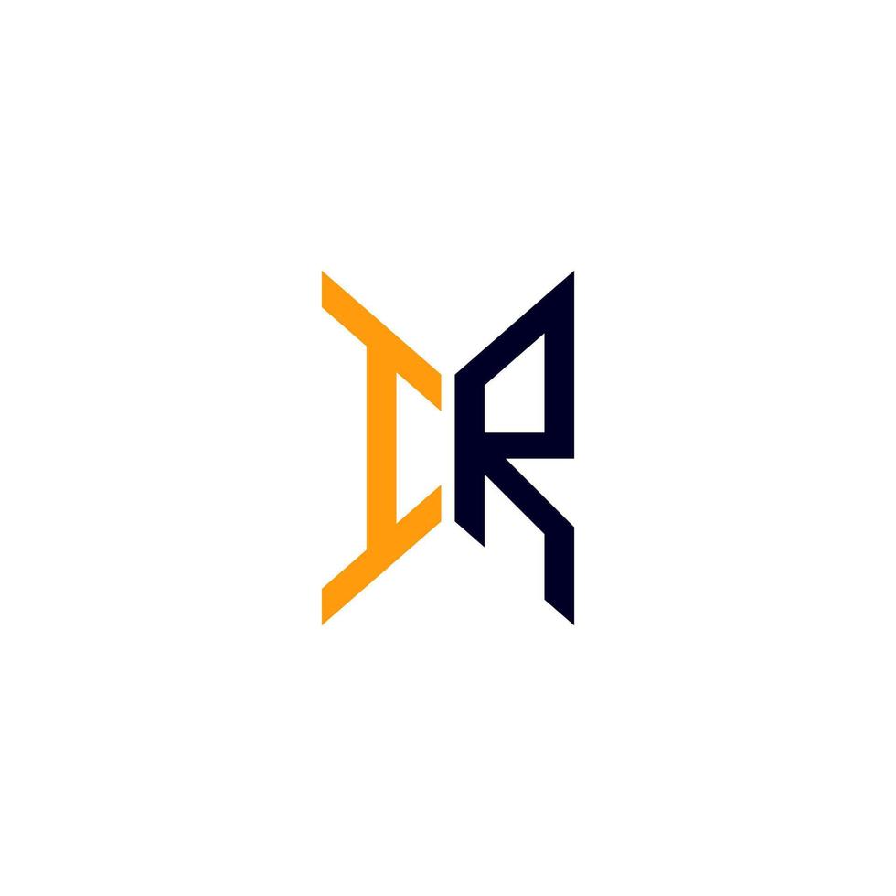 IR letter logo creative design with vector graphic, IR simple and modern logo.