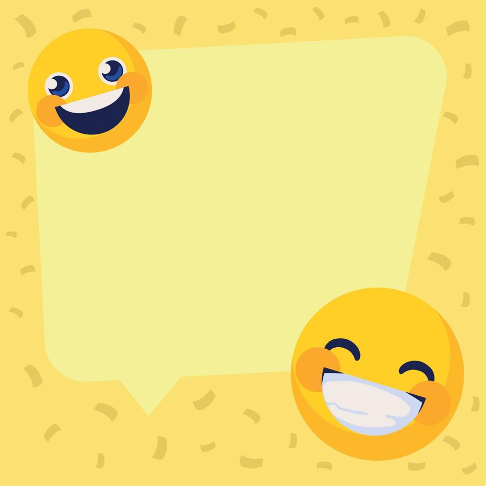 emoji smile faces vector