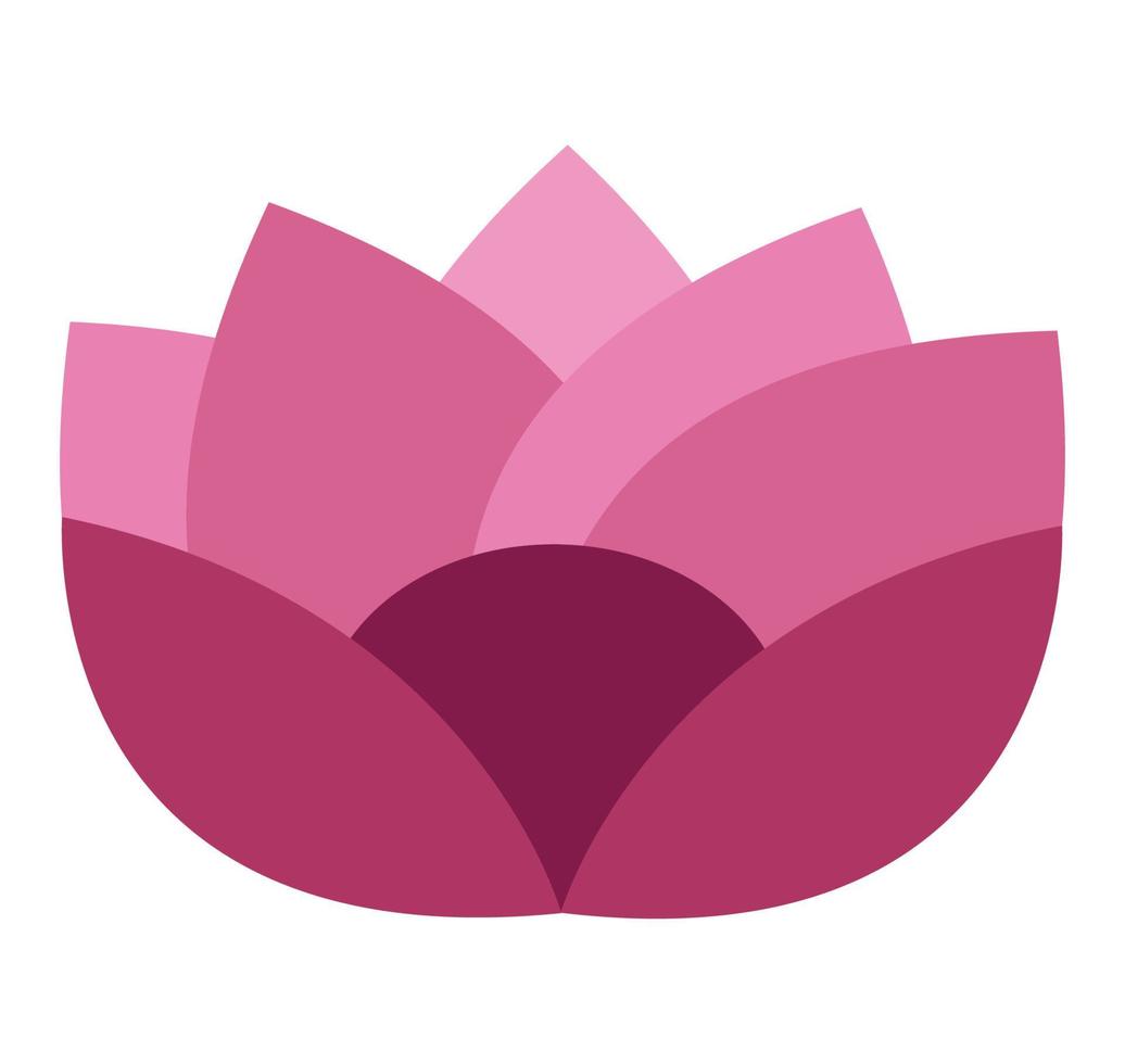 icono de flor de loto vector